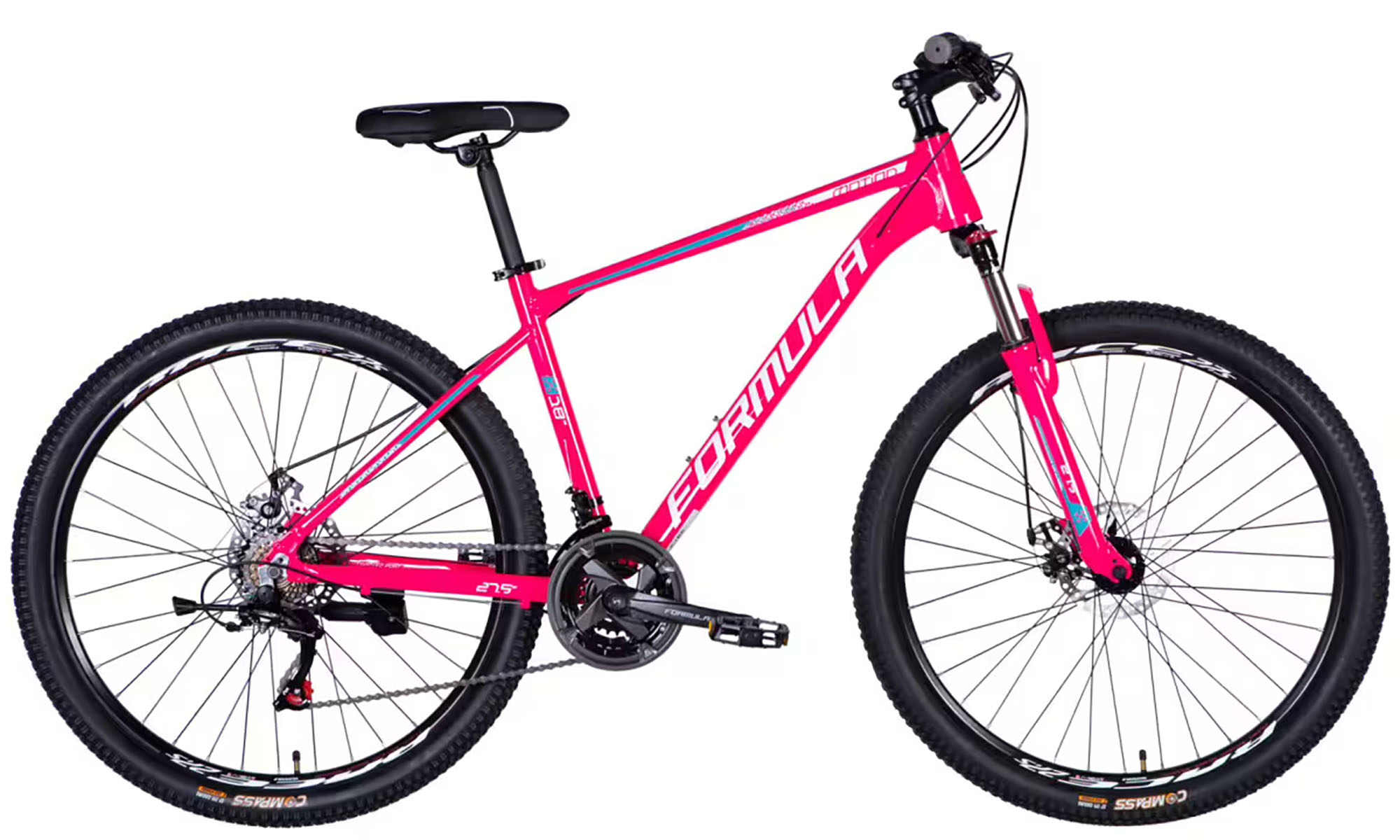 Велосипед Formula MOTION DD FR 27.5", размер M, рама 18", год 2026, розовый с белым Велосипед Formula MOTION DD FR 27.5", размер M, рама 18", год 2026, розовый с белым