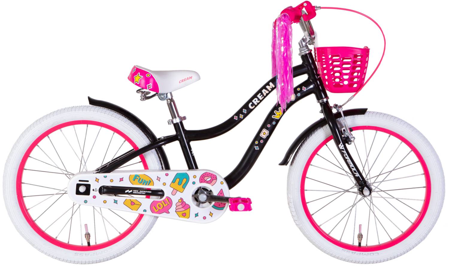Фотографія Велосипед Formula CREAM 20" рама 10" 2024 Черно-розовый