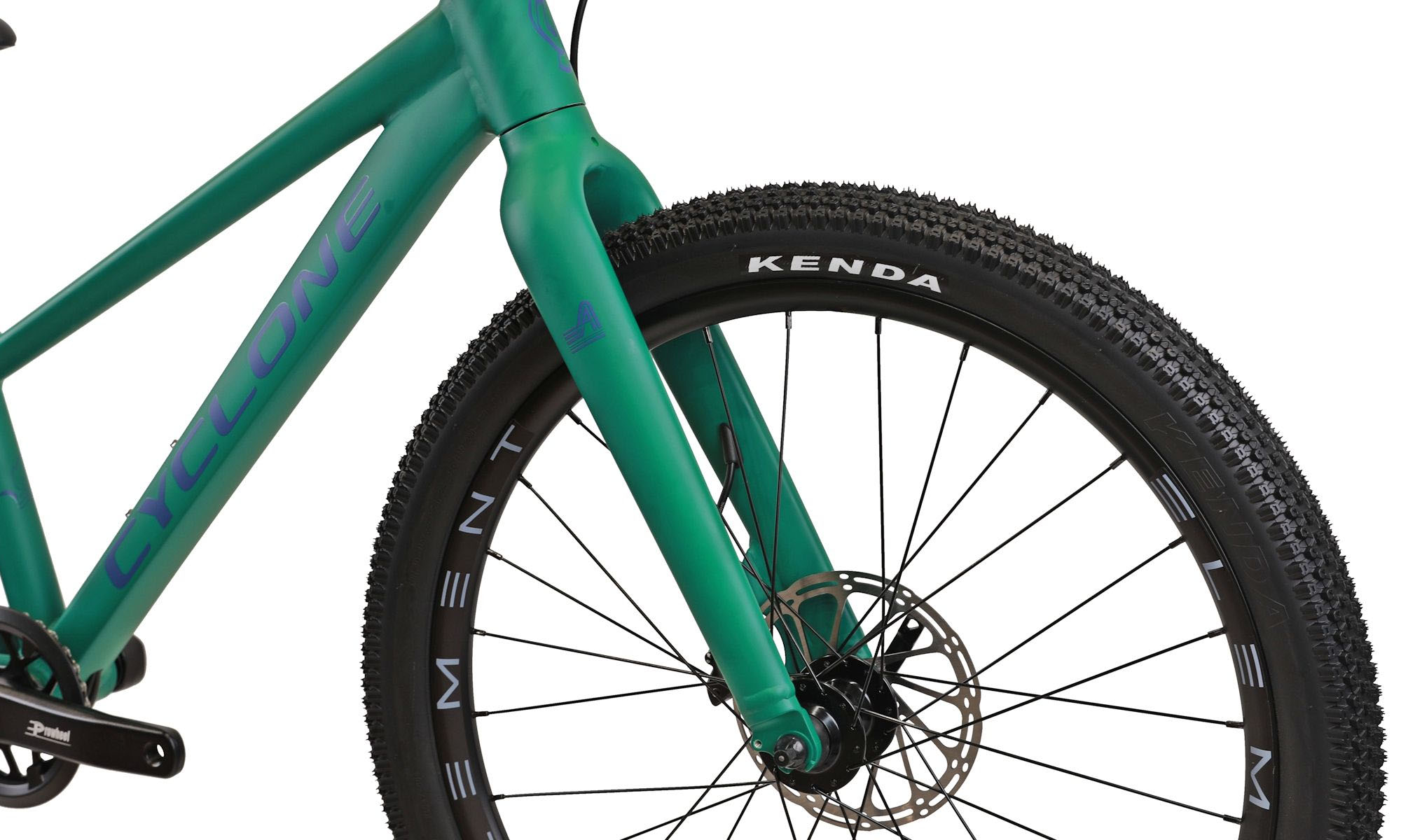 Велосипед CYCLONE ULTIMA 24", розмір XXS, рама 12", 2025, Зелений (мат) 3