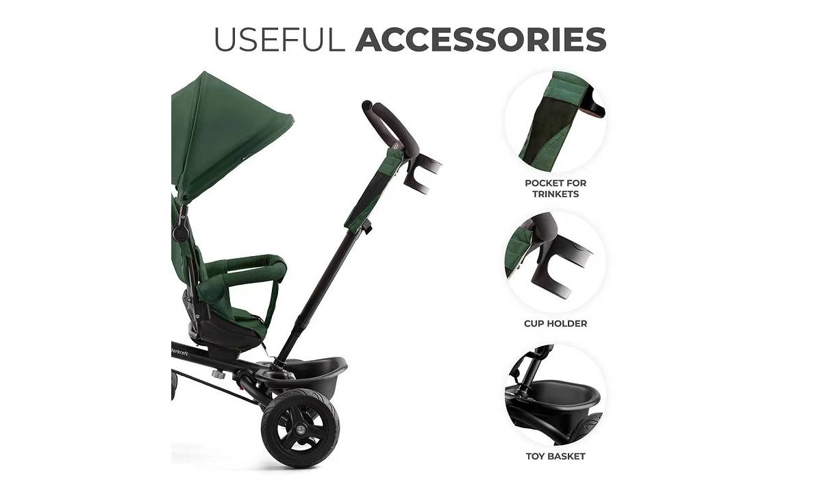 Трехколесный велосипед Kinderkraft Aveo Mistyc Green 6 Трехколесный велосипед Kinderkraft Aveo Mistyc Green 6