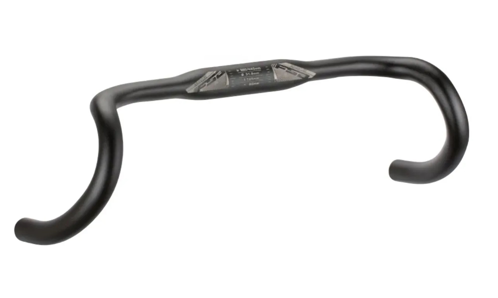 Руль FSA ADVENTURE COMPACT 380мм, Ø31,8мм, 125мм drop, 80мм reach, черный 