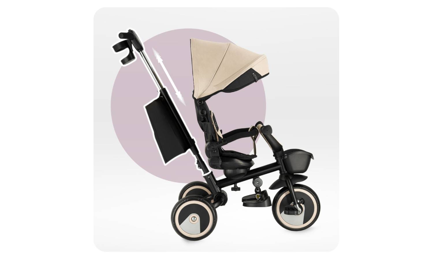 Трехколесный велосипед MoMi IVI Beige 11