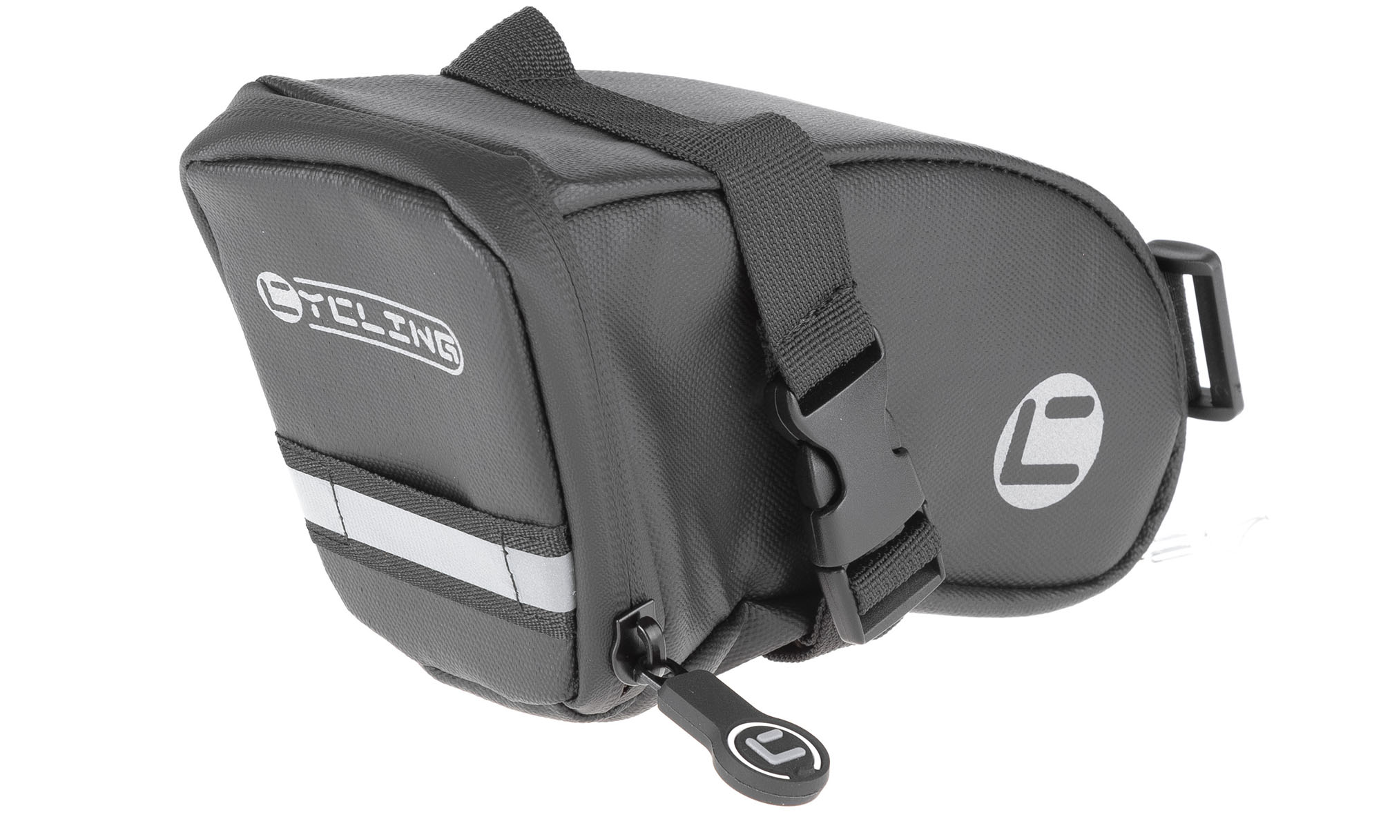 Сумка под  седло ONRIDE Rail 20, объем 0,8 л, водоотталкивающая ткань, светоотражающая вставка 