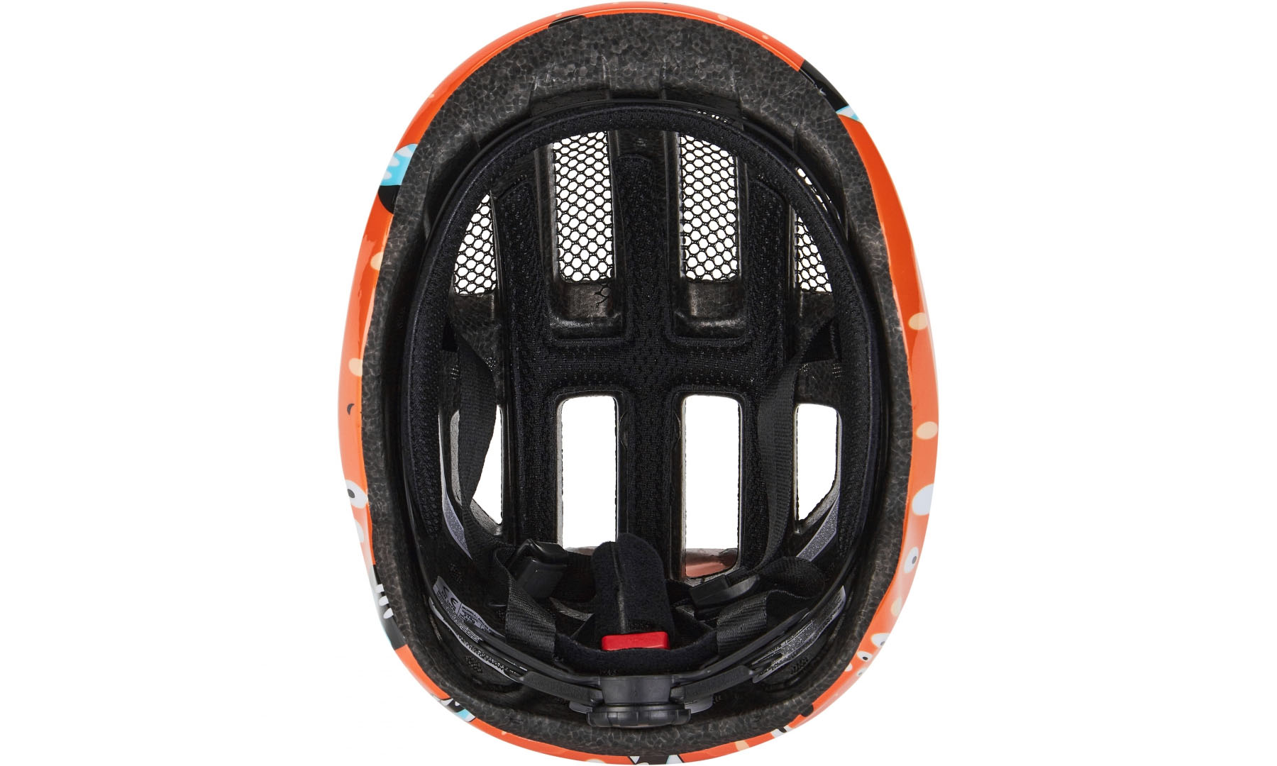 Велошлем детский ABUS SMILEY 3.0 Orange Monster, размер S (45-50 см), оранжевый монстр 2