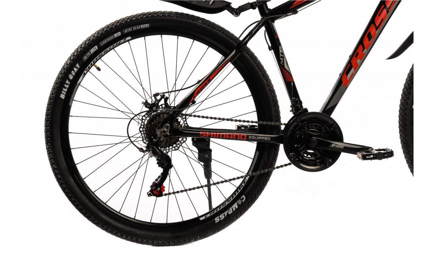 Велосипед Cross XC2921 29" размер L рама 20 2022 Черный-Красный 4 Велосипед Cross XC2921 29" размер L рама 20 2022 Черный-Красный 4