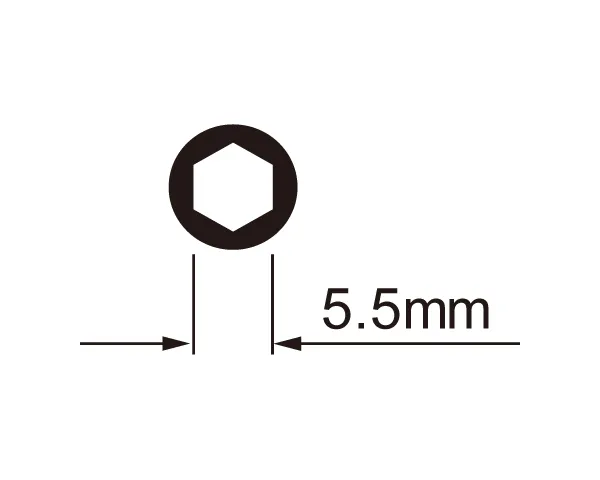 Ключ Ice Toolz 12C3 для спиць (шестигранний) 5mm+DIN5.5mm із пласт. рукояткою 2