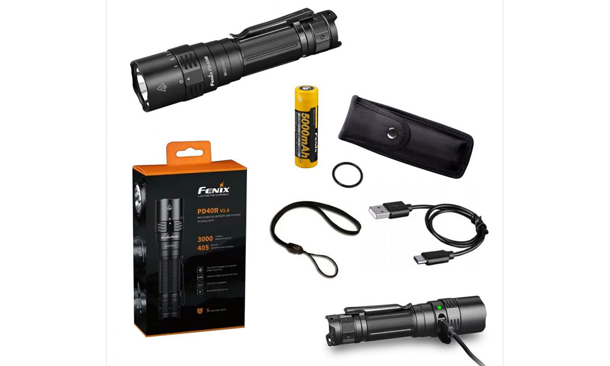 Ліхтар ручний Fenix PD40R V2.0 + Ліхтар ручний Fenix E01 V2.0 у подарунок 3 Ліхтар ручний Fenix PD40R V2.0 + Ліхтар ручний Fenix E01 V2.0 у подарунок 3