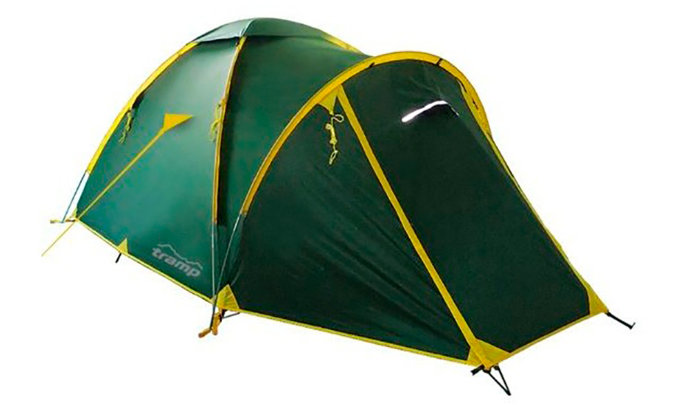Фотография Палатка Tramp SPACE 3 v.2 зелено-желтый