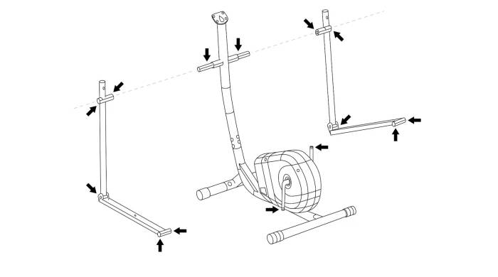 Орбітрек Gymtek XC2000 електромагнітний 5