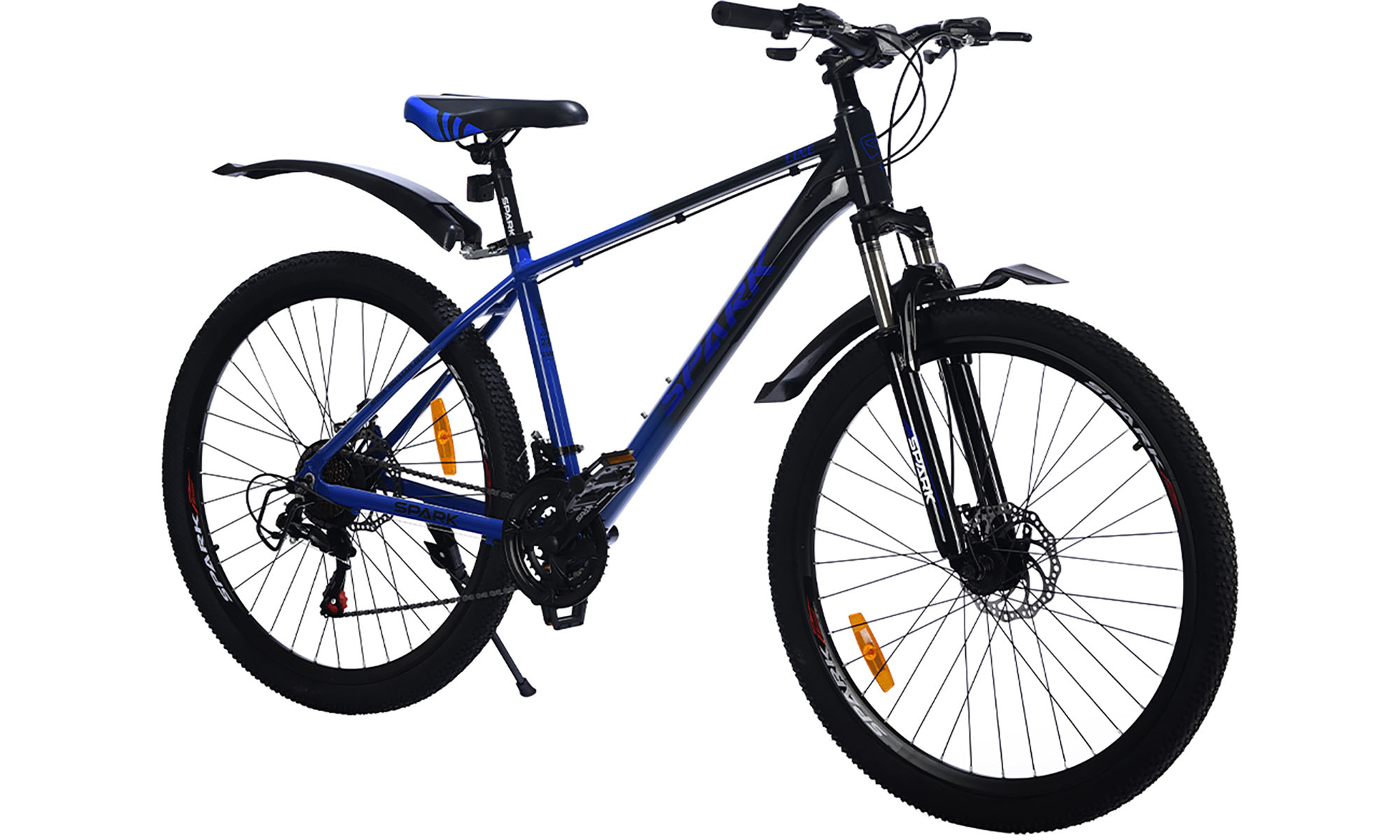 Велосипед SPARK LINE 27,5", размер M, рама 17", год 2025, черный с синим 3 Велосипед SPARK LINE 27,5", размер M, рама 17", год 2025, черный с синим 3