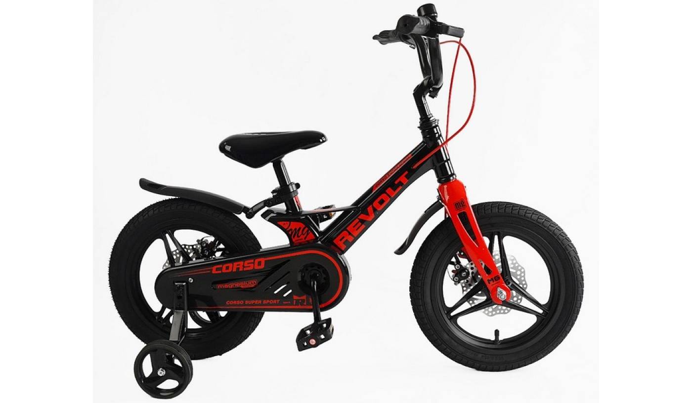 Велосипед Corso Revolt 14" черно-крансый 2 Велосипед Corso Revolt 14" черно-крансый 2