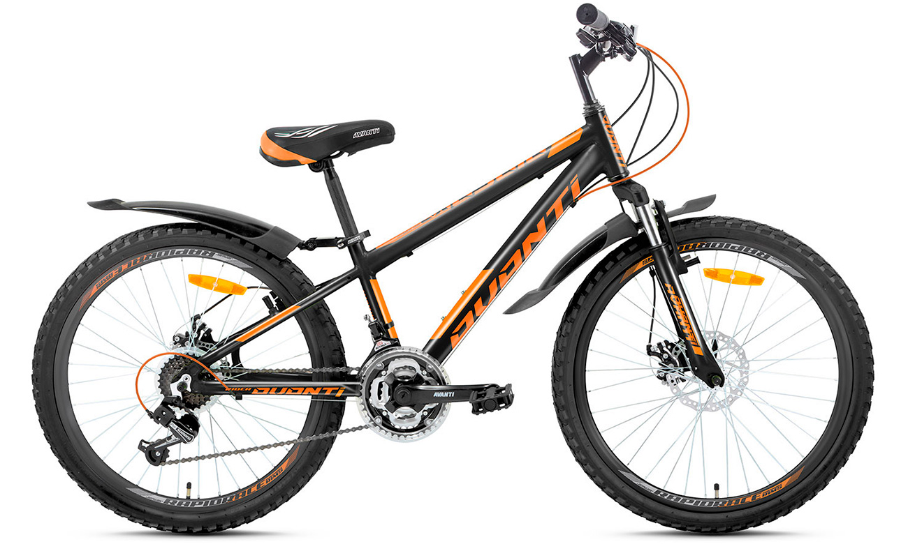 Фотография Велосипед Avanti RIDER DISK 24" (2020) 2020 Черно-оранжевый