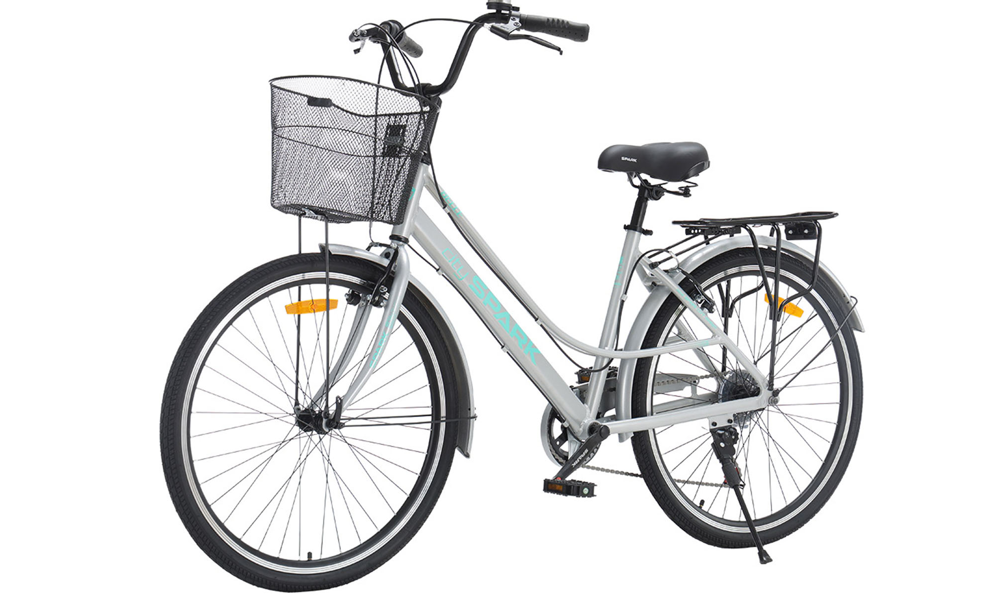 Велосипед SPARK CITY BELLE 26", размер M, рама 17", год 2026, серый 3