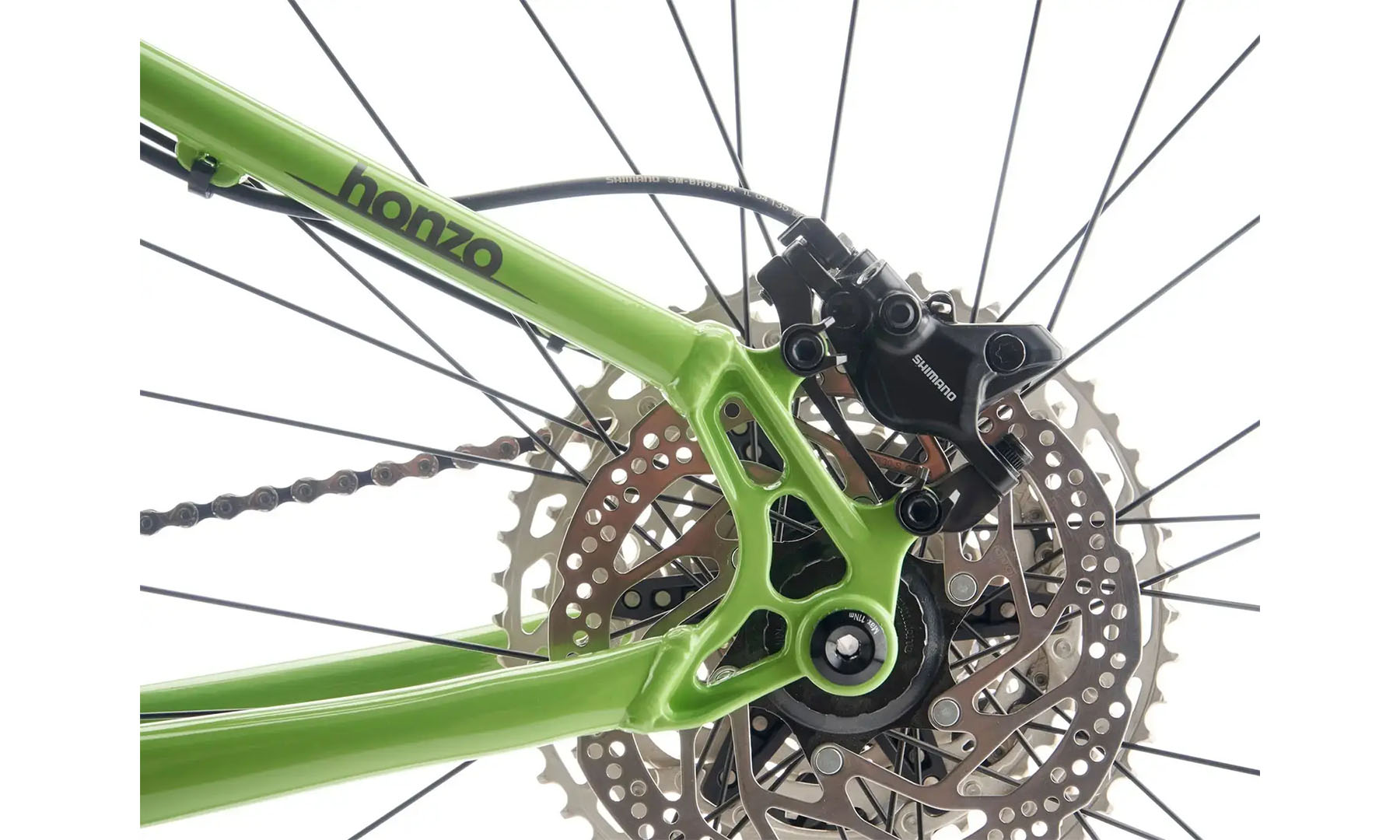 Велосипед гірський Kona Honzo 29" розмір рами M, 2024, зелений 4 Велосипед гірський Kona Honzo 29" розмір рами M, 2024, зелений 4