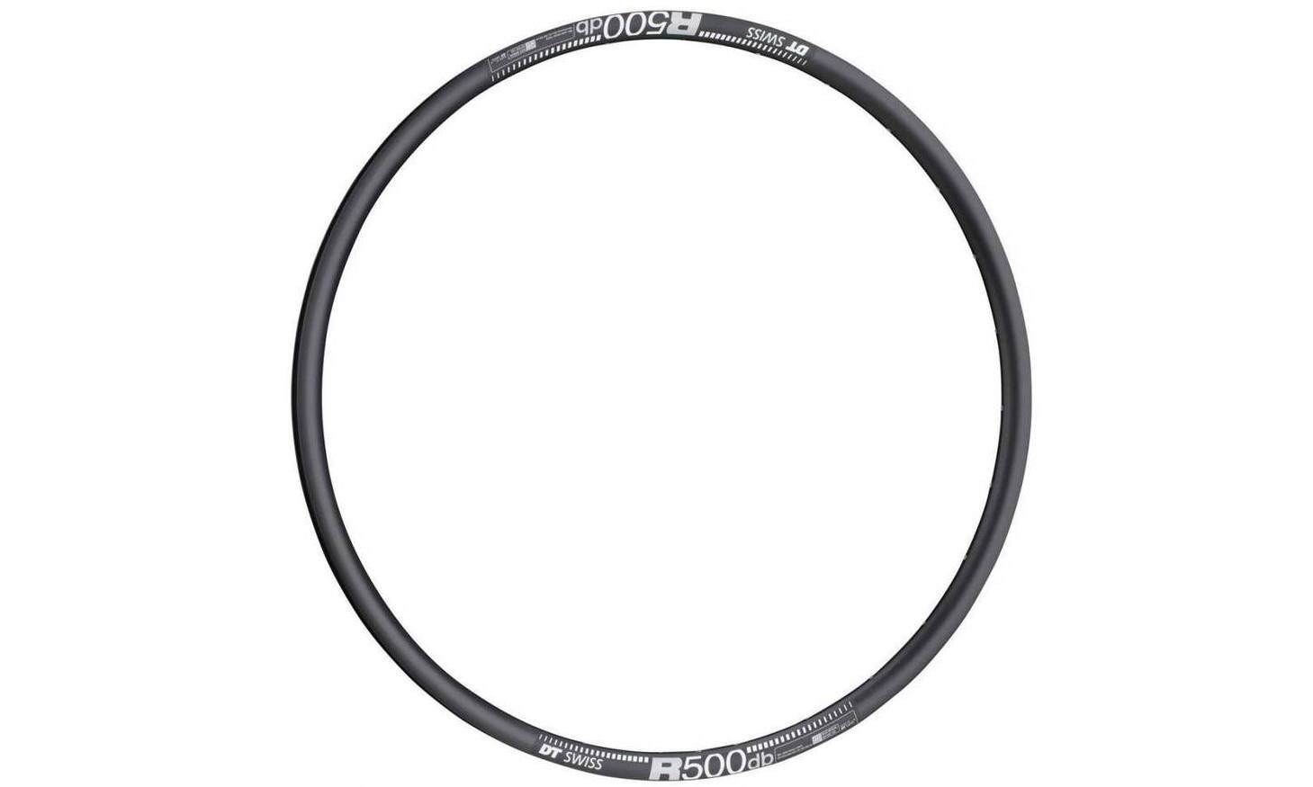 Обод DT Swiss R 500, 29", размер 622×22 мм, 24 отверстия, ниппель Presta, дисковые тормоза, черный