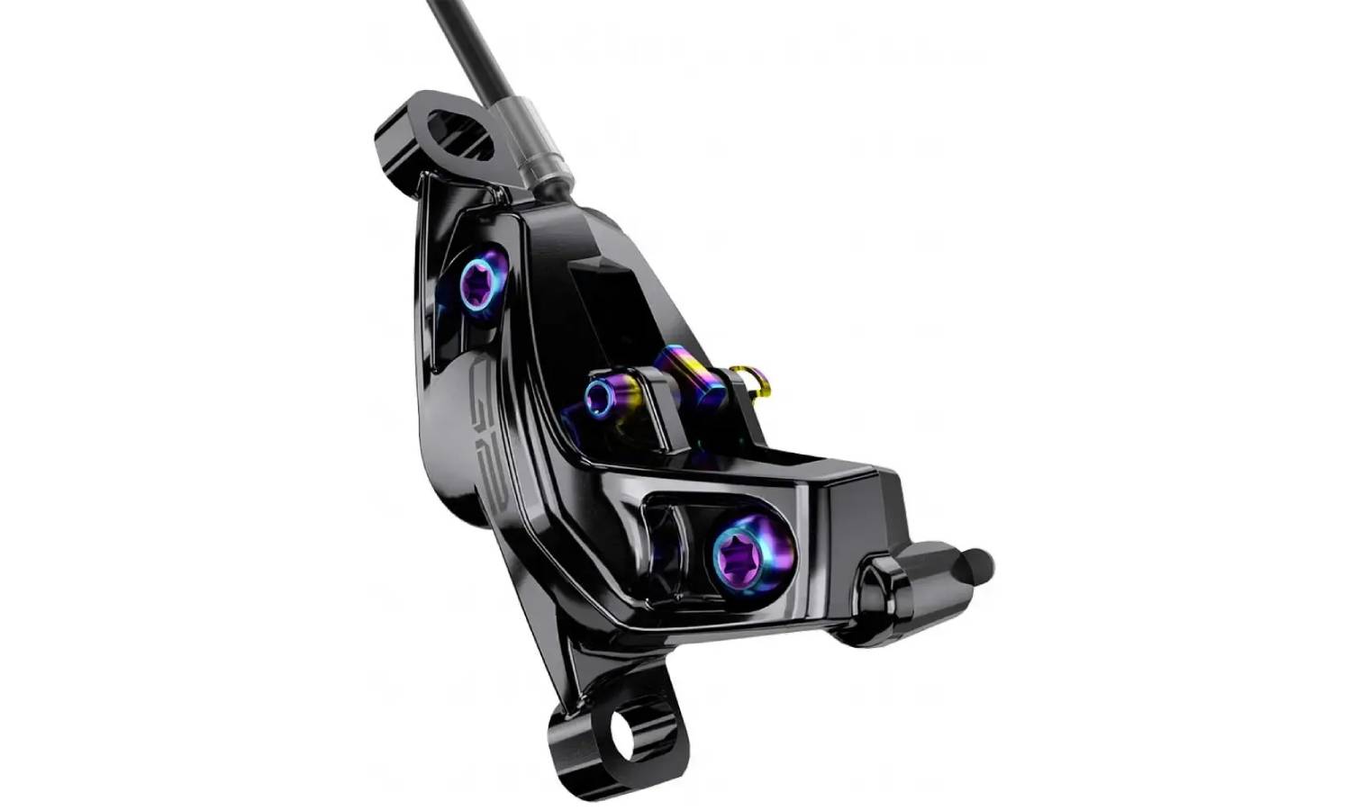 Тормоз SRAM G2 Ultimate, Carbon Lever, Rainbow Hardware, Reach, SwingLink, Contact, Gloss Black Rear 2000mm Hose (includes MMX Clamp, Rotor/Bracket so 4