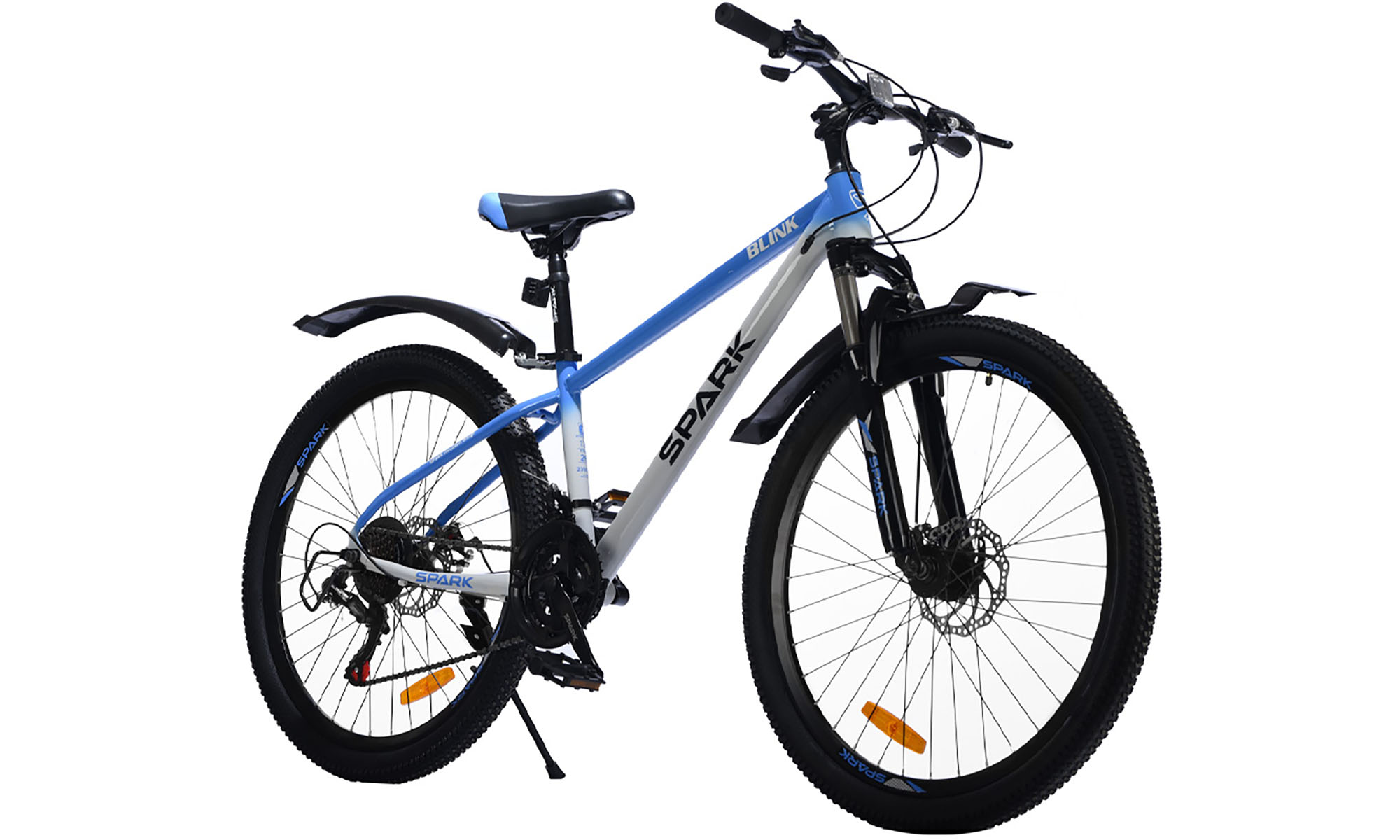 Велосипед SPARK BLINK 26", размер XS, рама 13", год 2026, синий с серым 3