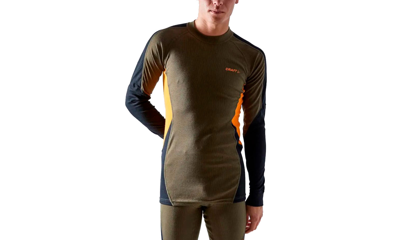 Термокофта Craft BASELAYER TOP, чоловічий, розмір XL, сезон AW 22, DARK OLIVE 2