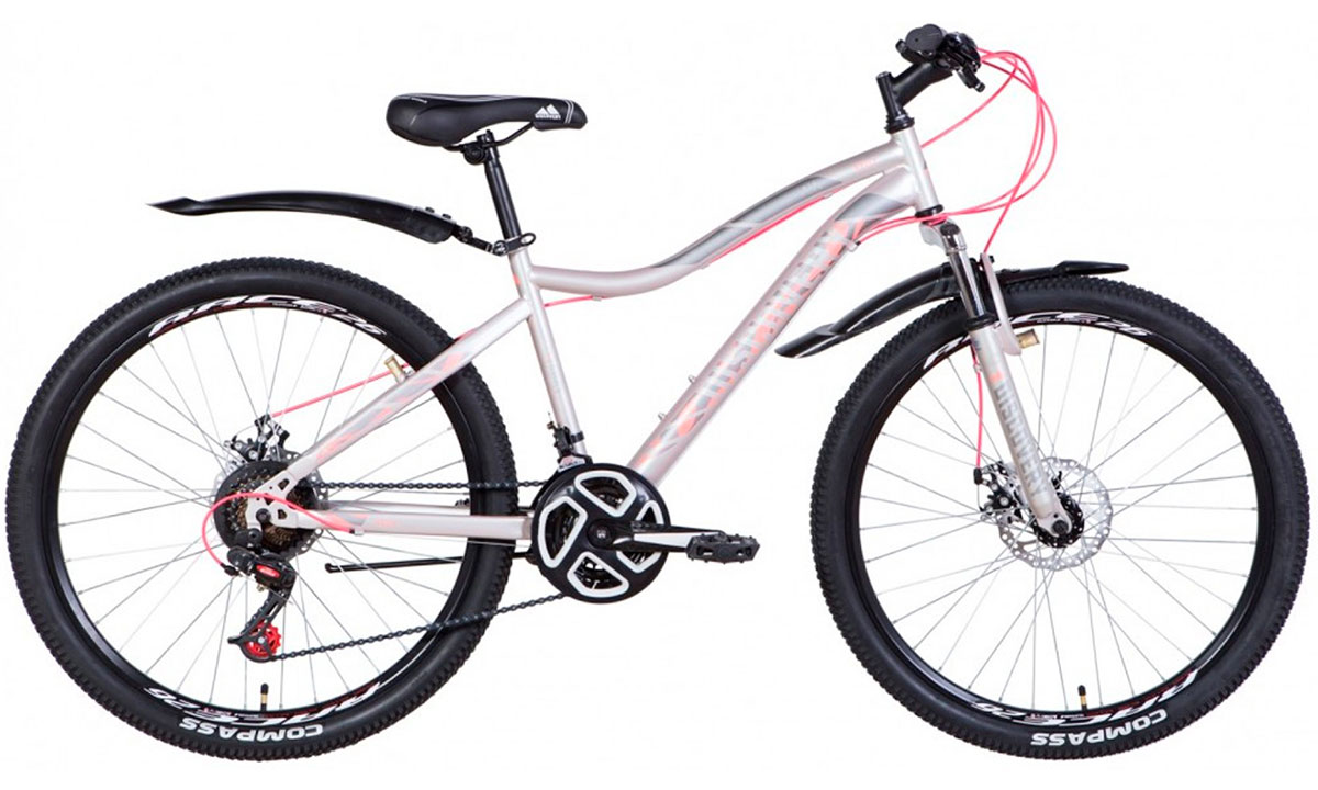 Фотографія Велосипед Discovery KELLY AM Vbr 26" (2021) 2021 Сріблясто-рожевий 2