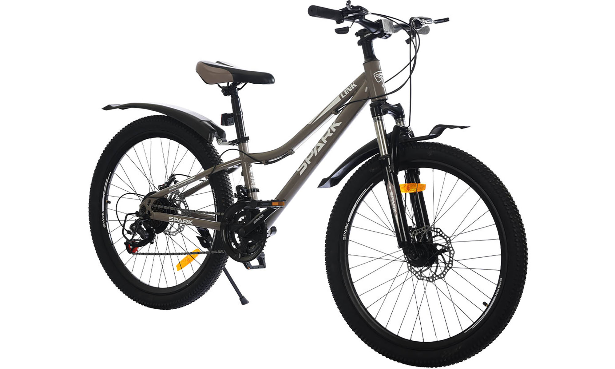 Велосипед SPARK LINK 24", размер XXS, рама 11", год 2026, серый 5 Велосипед SPARK LINK 24", размер XXS, рама 11", год 2026, серый 5