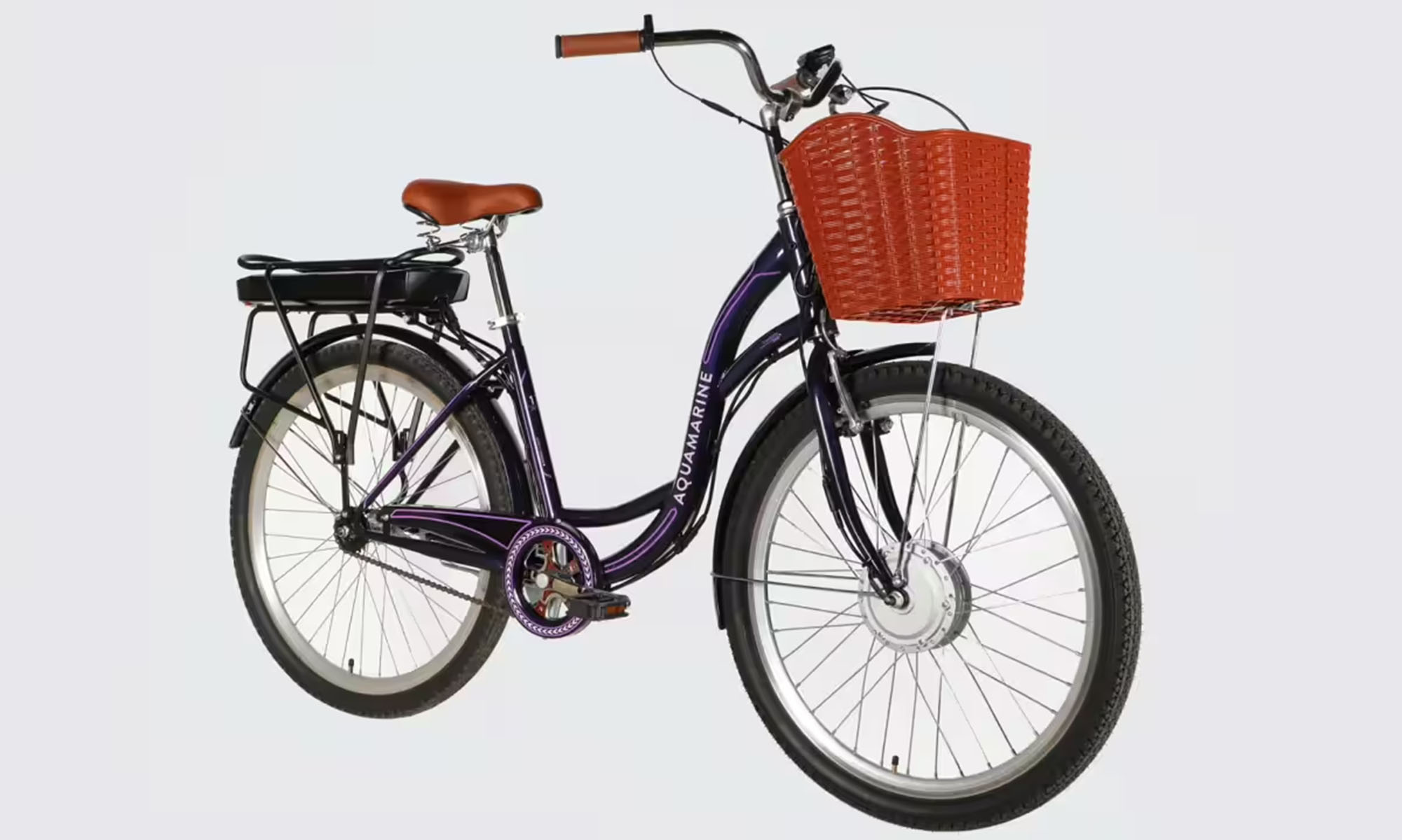 Велосипед з електроприводом Dorozhnik eAQUAMARINE BH, 26", розмір M, рама-17", 36 B 13 А*г 500 Вт, рік 2026, темно-фіолетовий 4