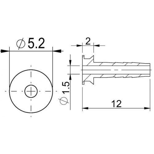 Штуцер ProX для Tektro 2.5мм 2