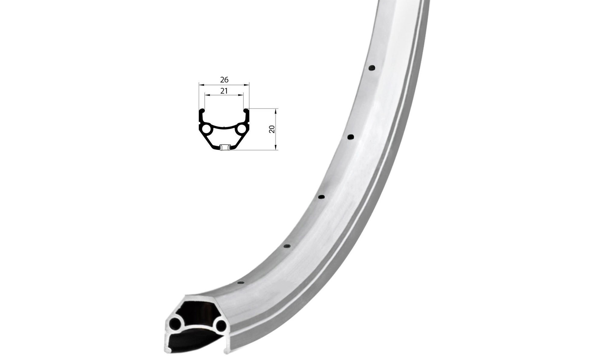 Обід Remerx HIT 21 RX 4521, 28'', 622x21, 36 отв., AV, сріблястий анодований, V-Br, CNC Обід Remerx HIT 21 RX 4521, 28'', 622x21, 36 отв., AV, сріблястий анодований, V-Br, CNC