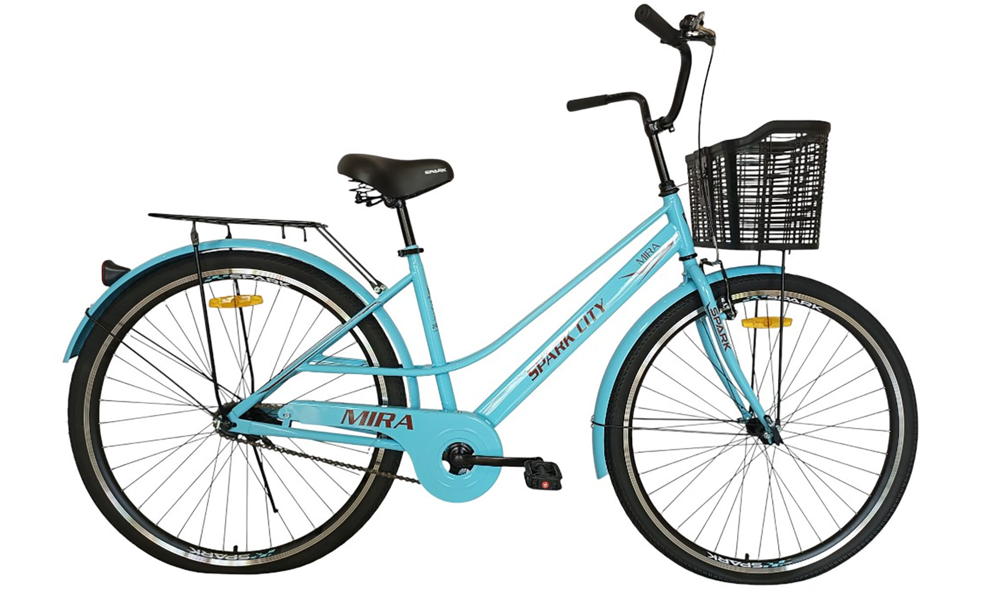 Велосипед SPARK CITY MIRA 28", размер M, рама - 18", год 2026, голубой 