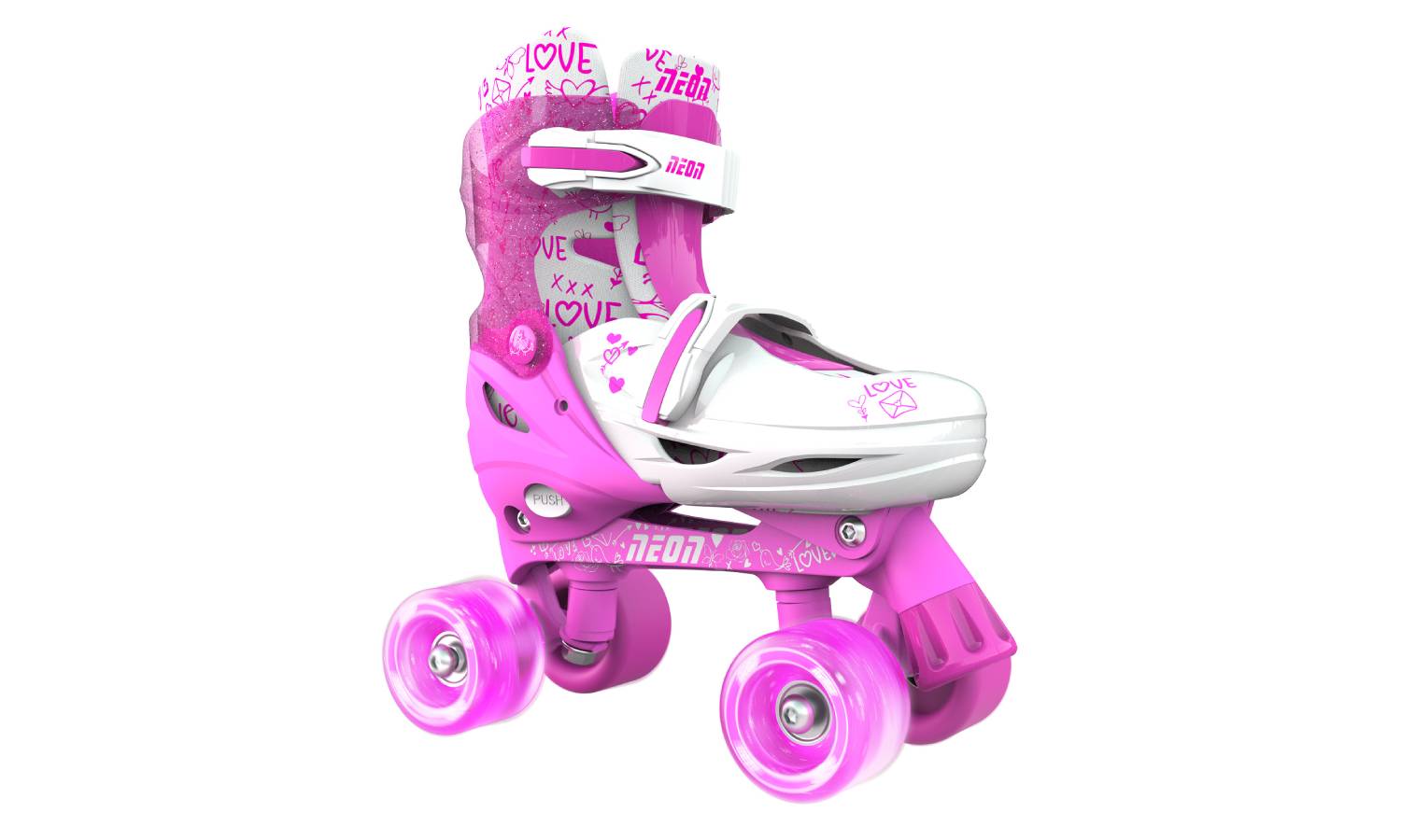 Роликовые коньки Neon Combo, размер 34-37, розовый 3