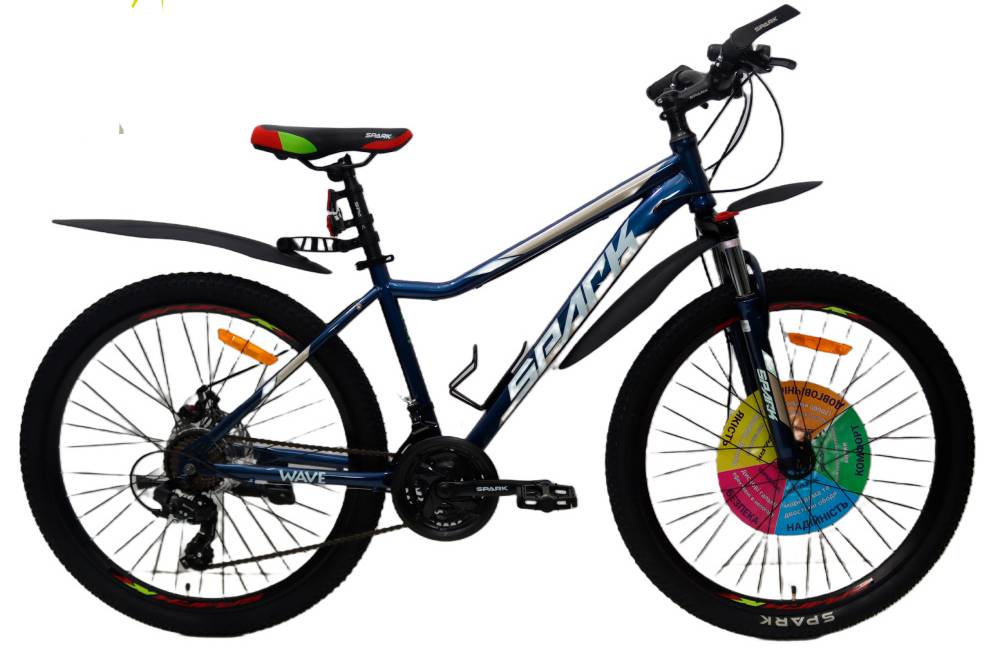 Фотографія Велосипед SPARK WAVE 26" размер S рама 16" 2024 Синий