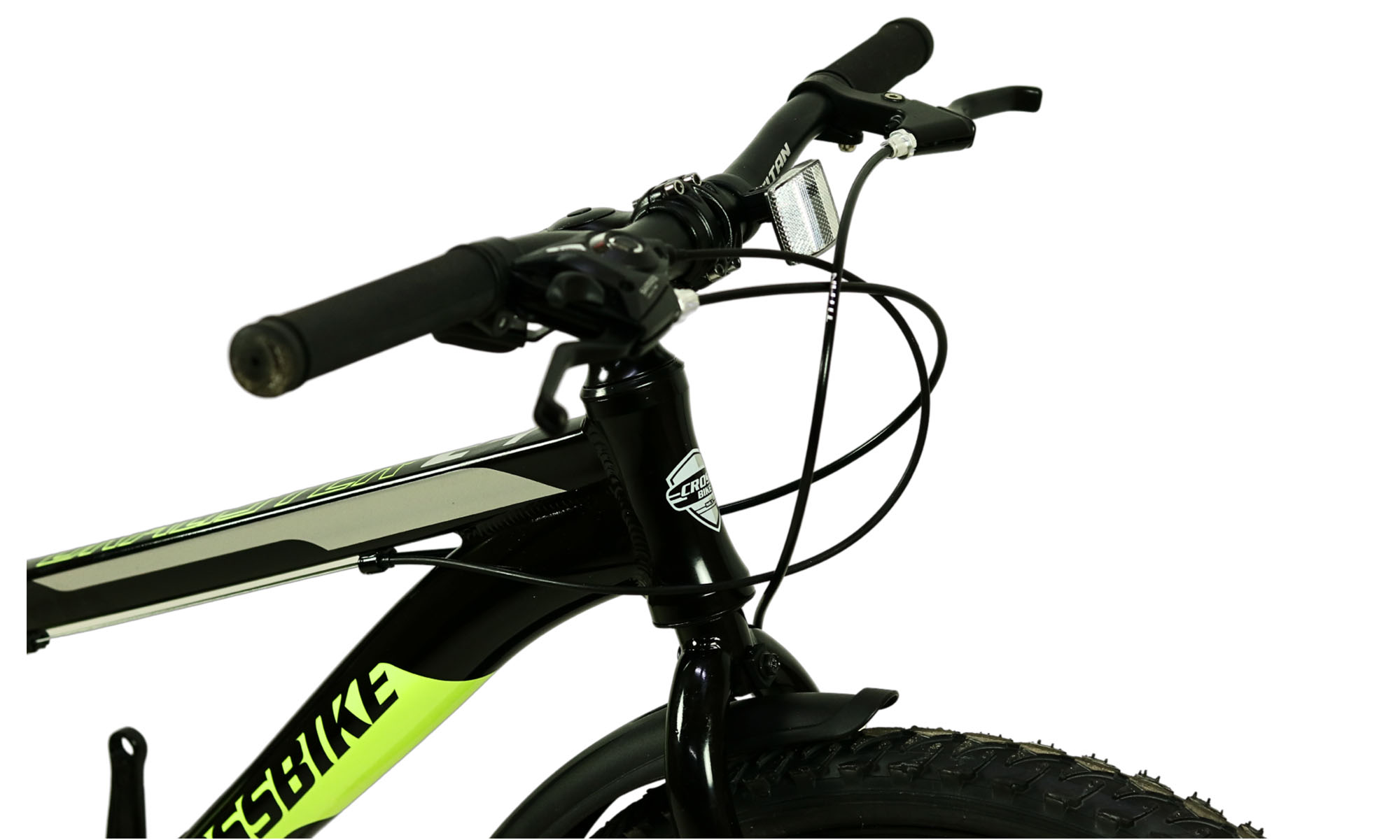 Велосипед Crossbike Dragster Rigid 26", размер XS, рама 13", 2024, Черный-Желтый 2