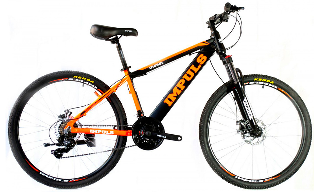 Фотография Велосипед Impuls DISEL 24" (2020) 2020 Черно-оранжевый
