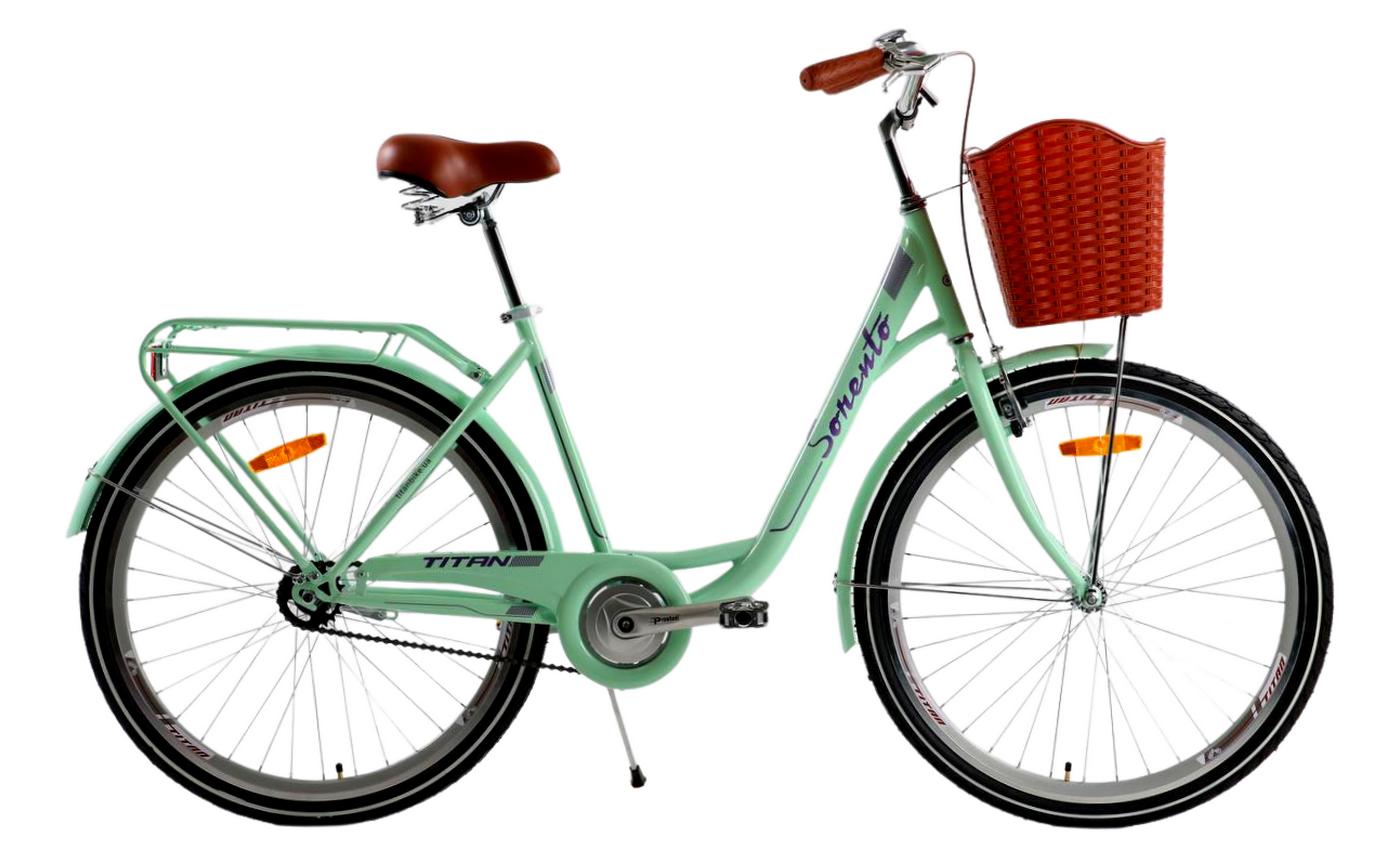 Фотография Велосипед Titan Sorento 26" размер М рама 18 2021 Зеленый