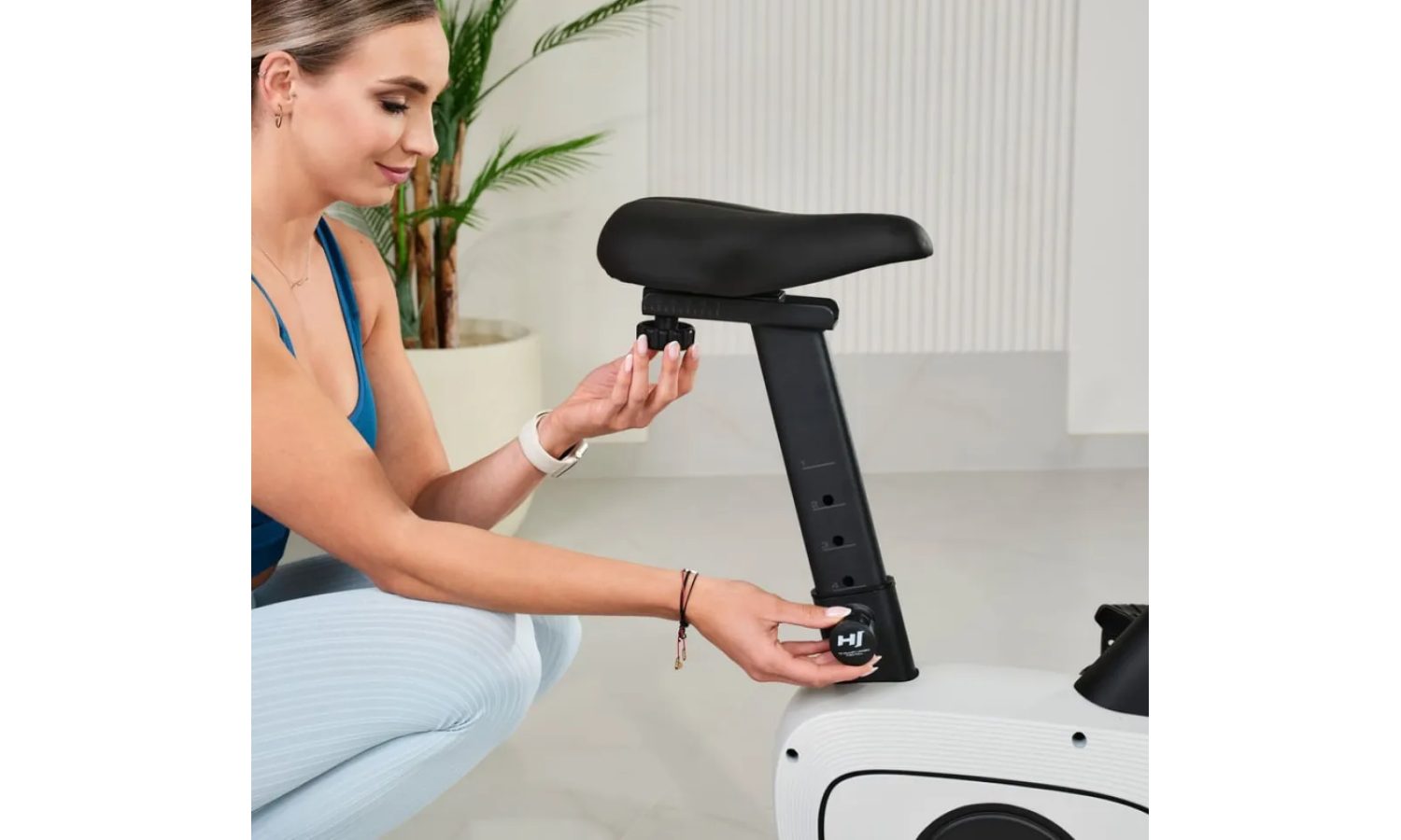 Велотренажер Hop-Sport HS-3000H Nexon магнітний сірий 8