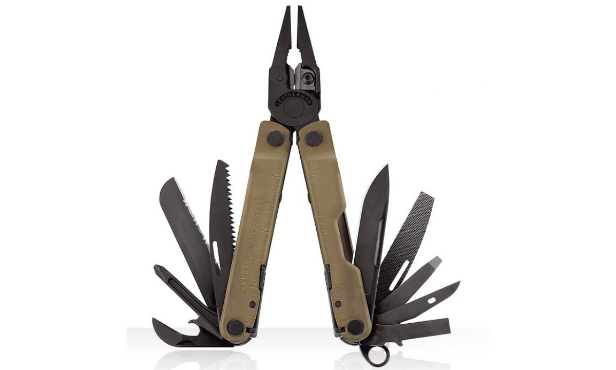 Фотографія Мультинструмент LEATHERMAN Rebar Coyote, картонна коробка, синтетичний чохол