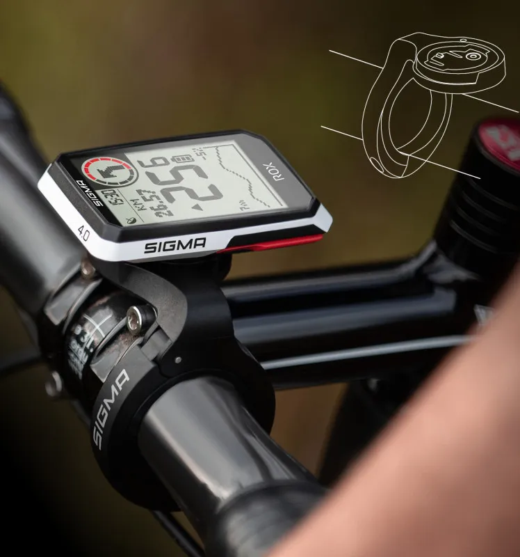 Велокомп'ютер ROX 4.0 Sensor Set Sigma Sport Білий 3