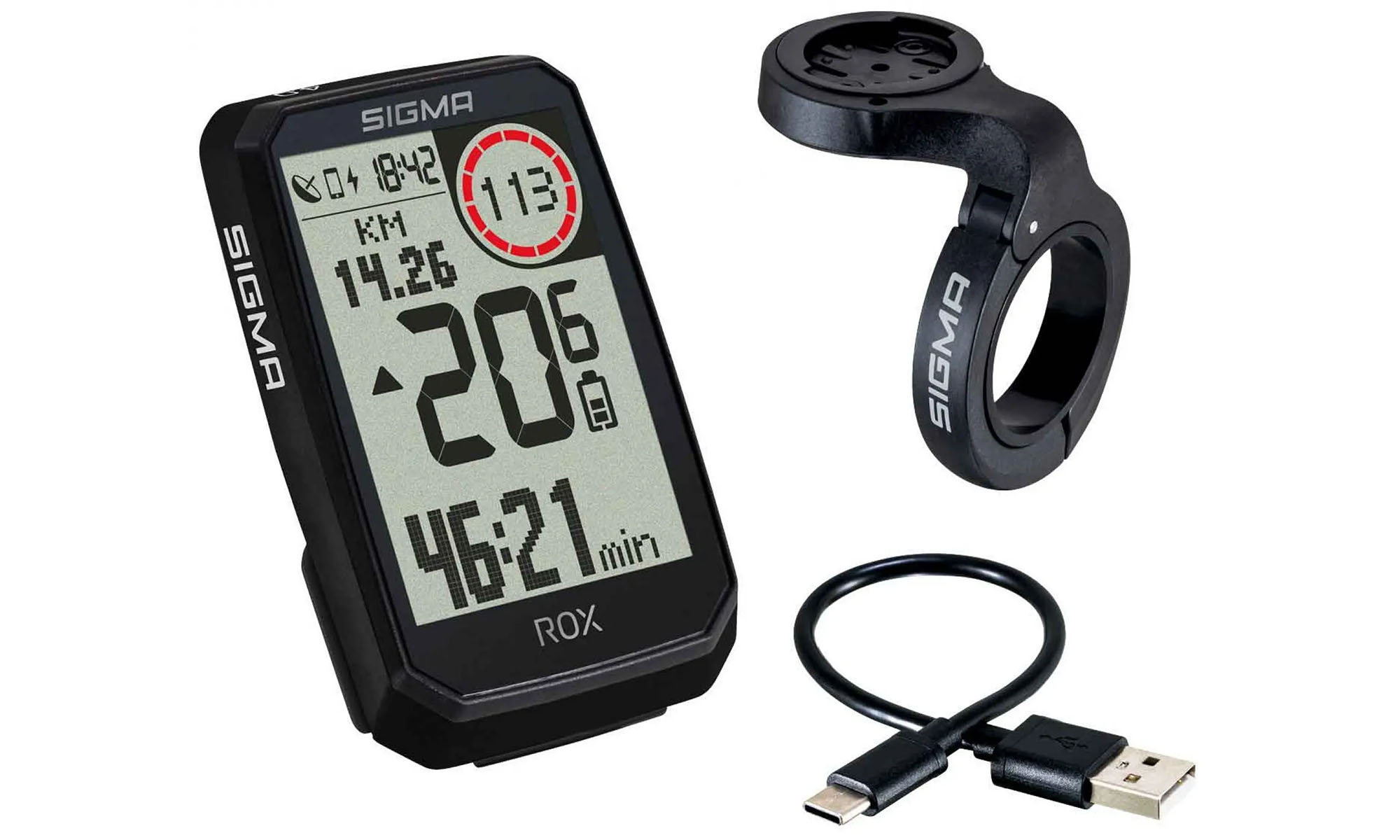 Велокомп'ютер Sigma Sport ROX 4.0 Endurance чорний