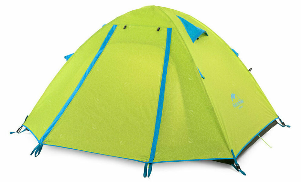 Фотография Палатка четырехместная Naturehike P-Series IV (NH18Z044-P) 210T/65D, зеленая