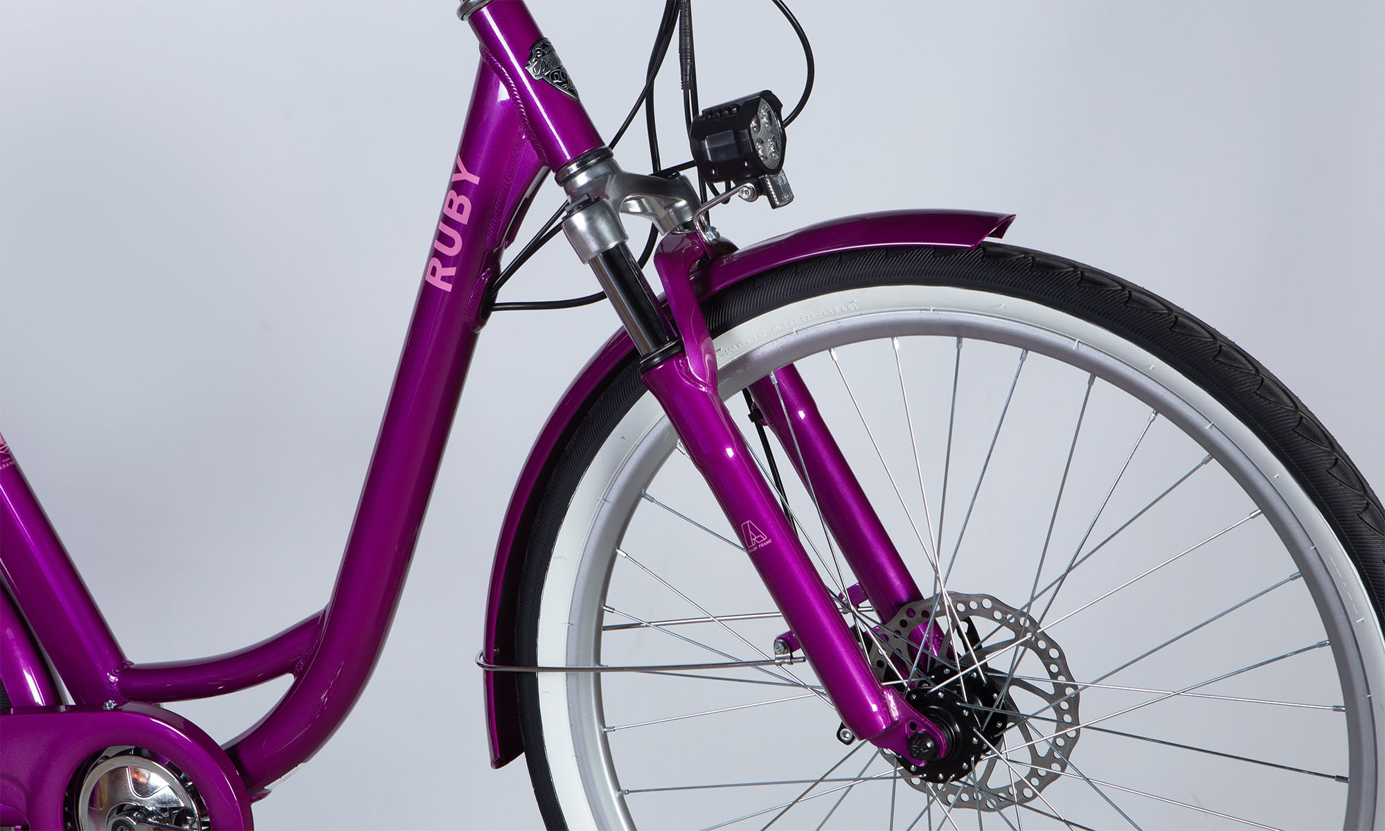 Велосипед с электроприводом Dorozhnik eRUBY DD FR 26", размер M, рама-17", 36B, 17.5А*ч, 500Вт, год 2025, пурпурный 5
