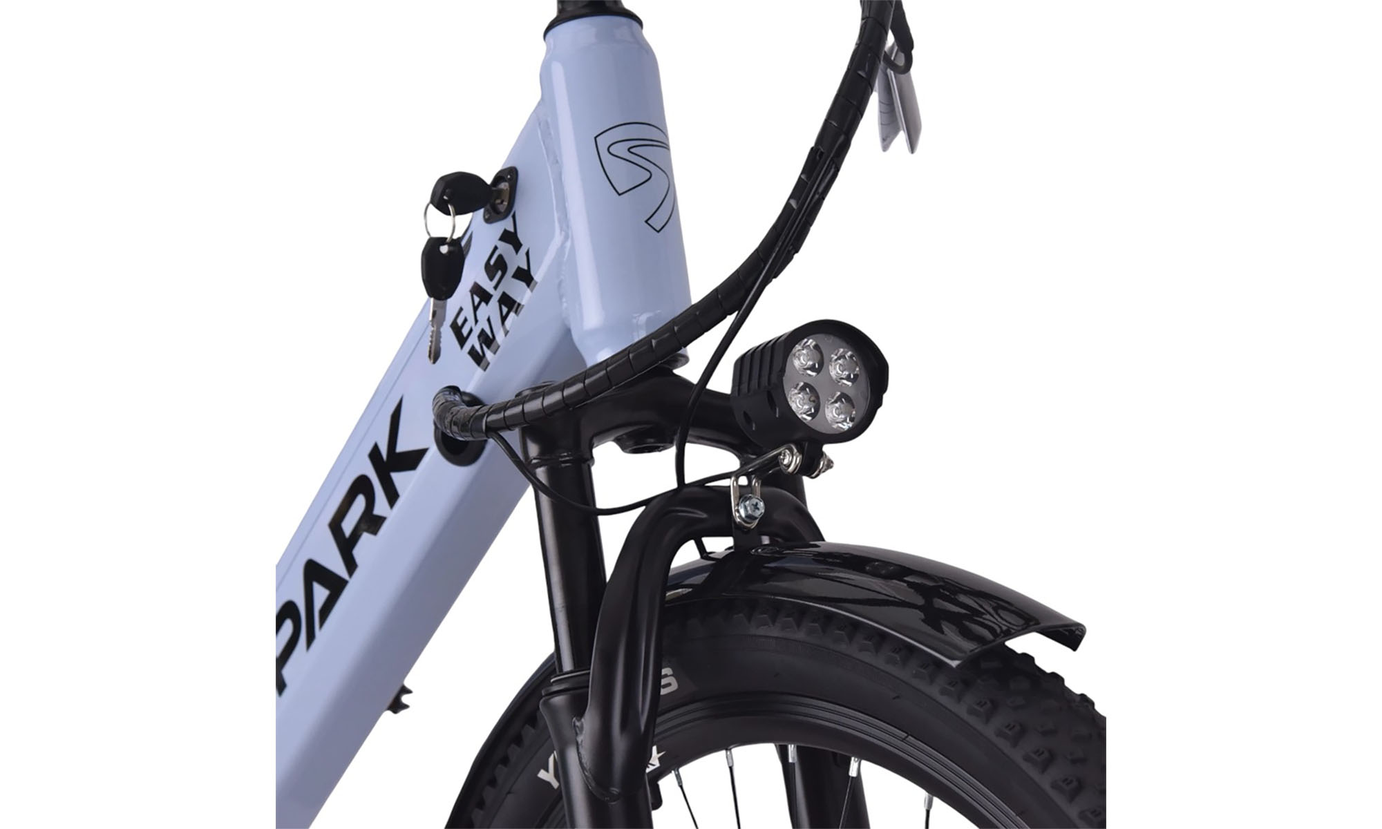 Велосипед с электромотором SPARK E-CITY EASY WAY 26", размер M, рама 17", 48V/500W/12,5Ah, год 2026, голубой 4