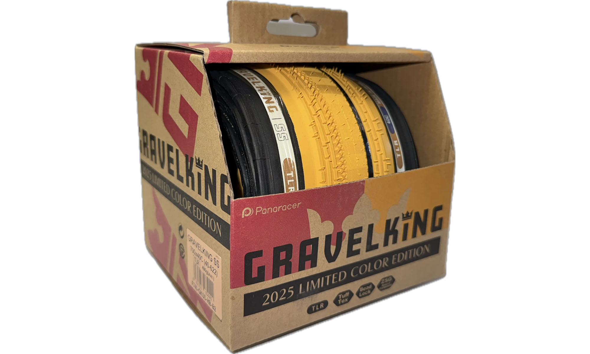 Покрышка Panaracer GRAVELKING SS (Gen2), 28x1.60" 700x40C (40-622), LIMITED Edition, желто-черный 2
