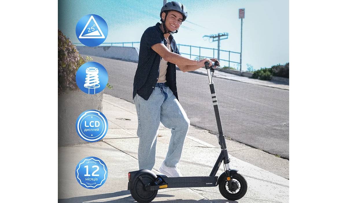 Электросамокат OKAI ES40 10" 500(1000)W, 15.6Ah, NFC, App, черный 4 Электросамокат OKAI ES40 10" 500(1000)W, 15.6Ah, NFC, App, черный 4