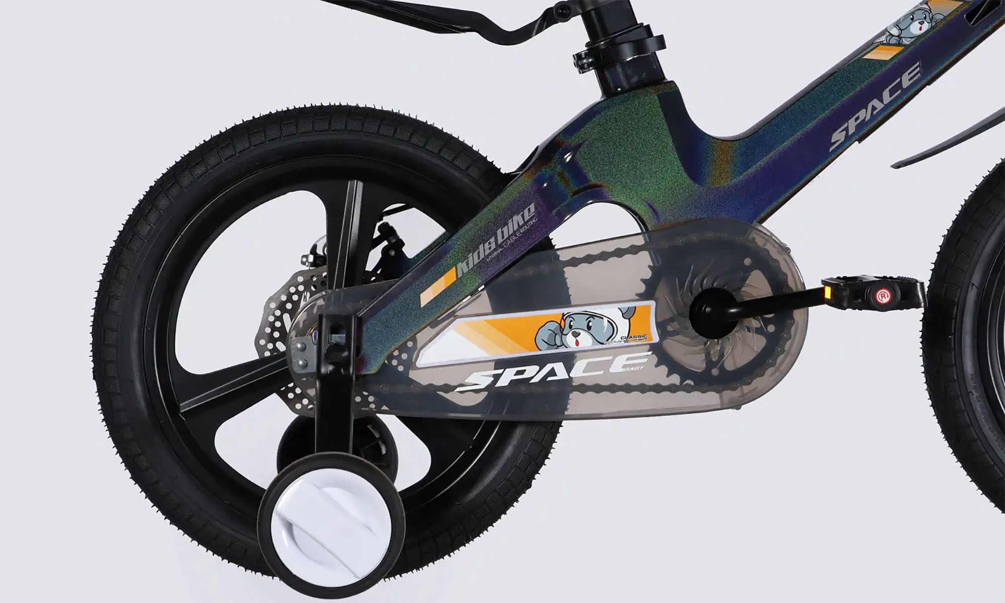 Велосипед SPACE KID MOON DD 16", размер XXS, рама-9", год 2026, хамелеон 4 Велосипед SPACE KID MOON DD 16", размер XXS, рама-9", год 2026, хамелеон 4