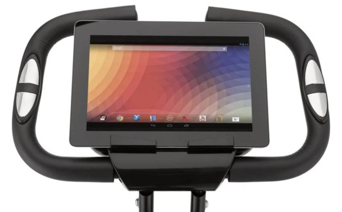 Фотография Велотренажер Gymtek FX600 магнитный складной с эспандерами золотой 6