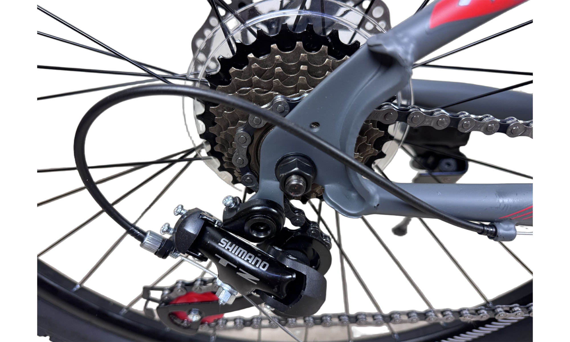 Велосипед CrossBike Imperia 27.5", размер S, рама 15", год 2026, Серый-Красный 2