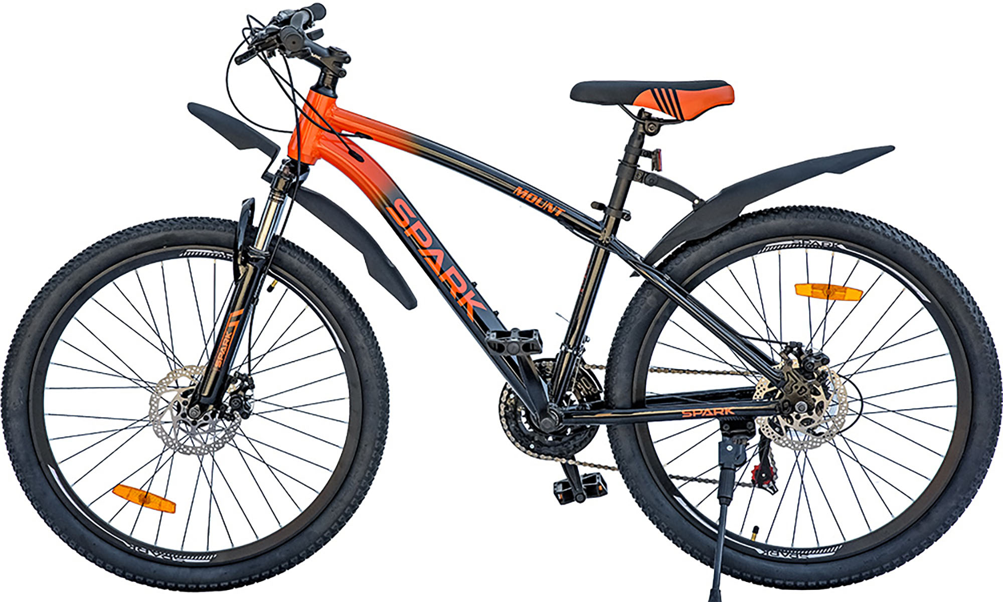 Велосипед SPARK MOUNT 26", розмір S, рама 15", рік 2025, помаранчево-чорний 6 Велосипед SPARK MOUNT 26", розмір S, рама 15", рік 2025, помаранчево-чорний 6