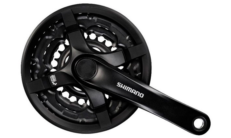 Фотография Шатун SHIMANO FC-TY501, 175 мм, 28-38-48Т, под квадрат  