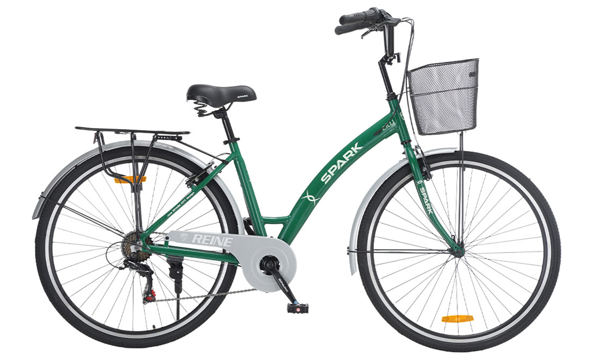 Велосипед SPARK CITY REINE 28", размер L, рама 18", год 2026, зелёный Велосипед SPARK CITY REINE 28", размер L, рама 18", год 2026, зелёный