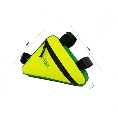 Сумка под раму угловая B-Soul, Желто-зеленый 2 Сумка под раму угловая B-Soul, Желто-зеленый 2