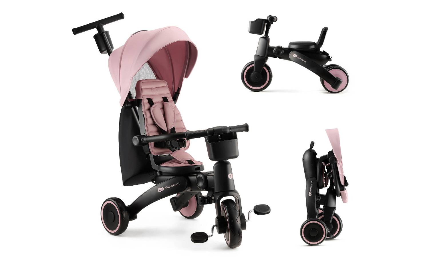 Трехколесный велосипед Kinderkraft Jazz 2 розовый 5 Трехколесный велосипед Kinderkraft Jazz 2 розовый 5